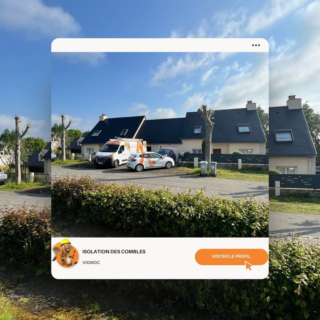 Isolation des peignes à Vignoc pour améliorer le confort thermique et réduire les pertes d'énergie.